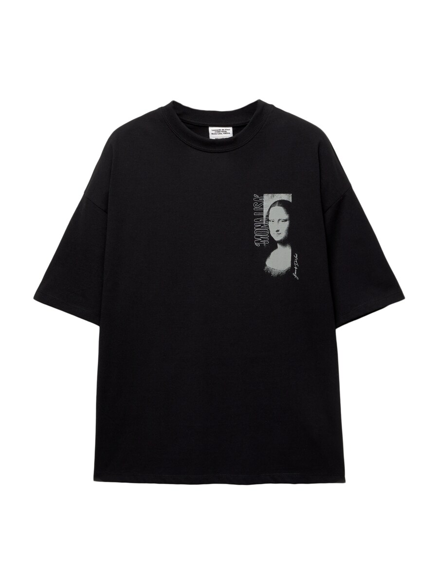 

Рубашка Pull&Bear MONA LISA, черный