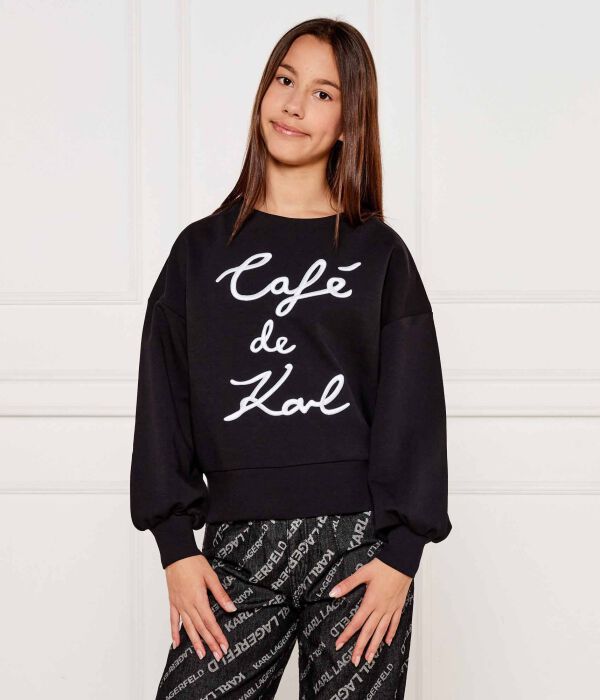 

Свитер кафе де карл Regular fit Karl Lagerfeld Kids, черный