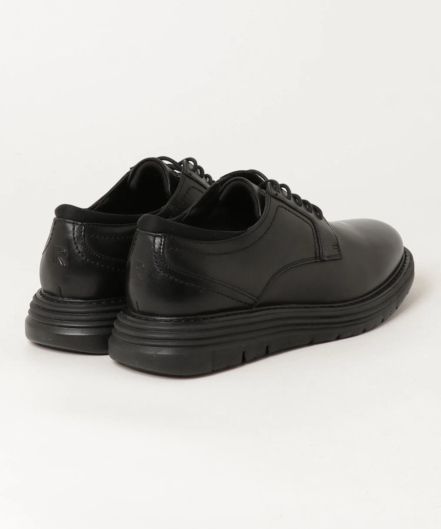 Мужские туфли ROCKPORT Cambridge Ease с кожаным верхом чёрные — фото 2