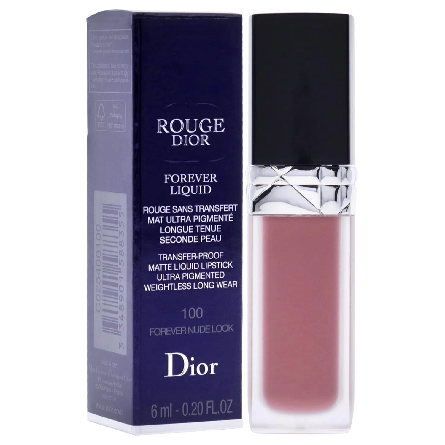 Матовая жидкая помада «Rouge Dior Forever Matte» от Christian Dior Dior, Nude — фото 3