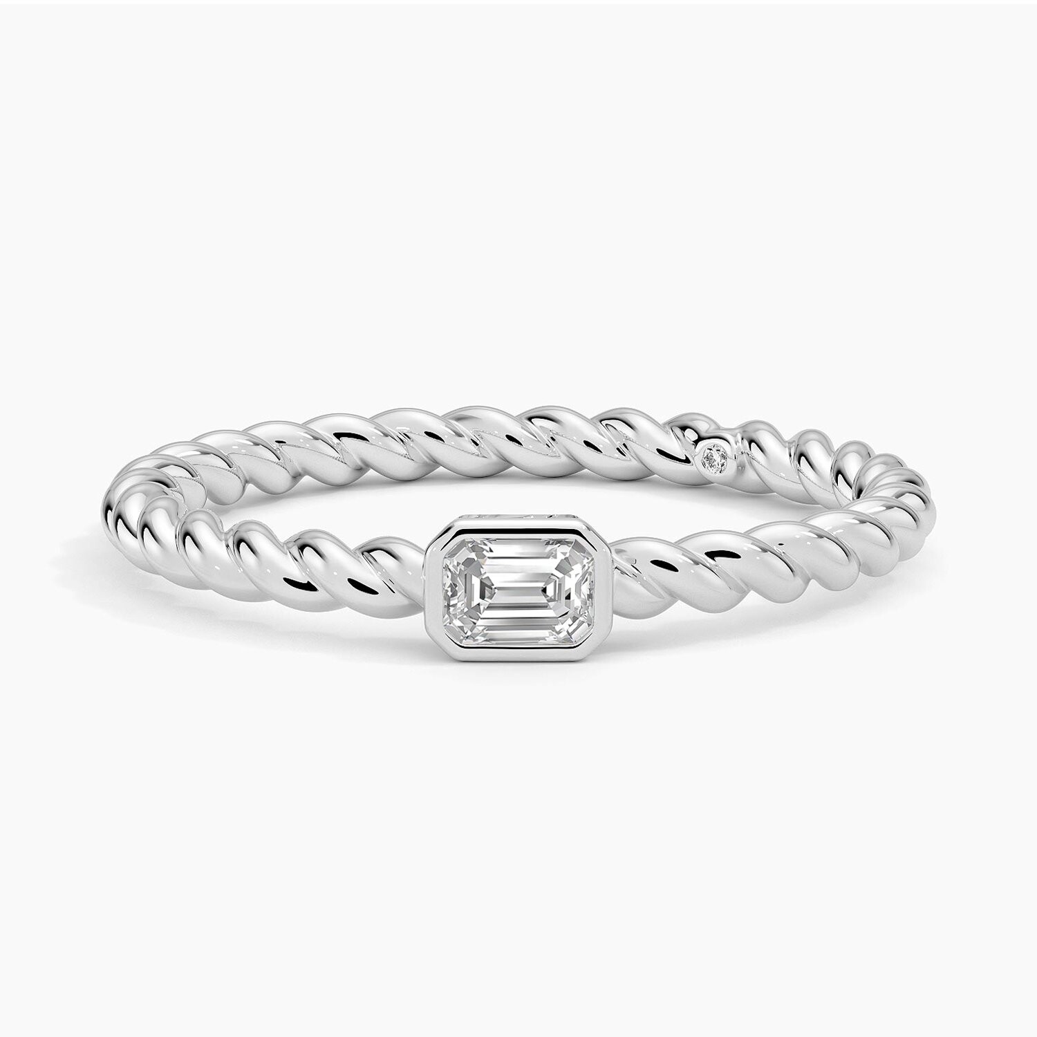 

Кольцо Ama Emerald Cut Lab Diamond Rope Ring Brilliant Earth
