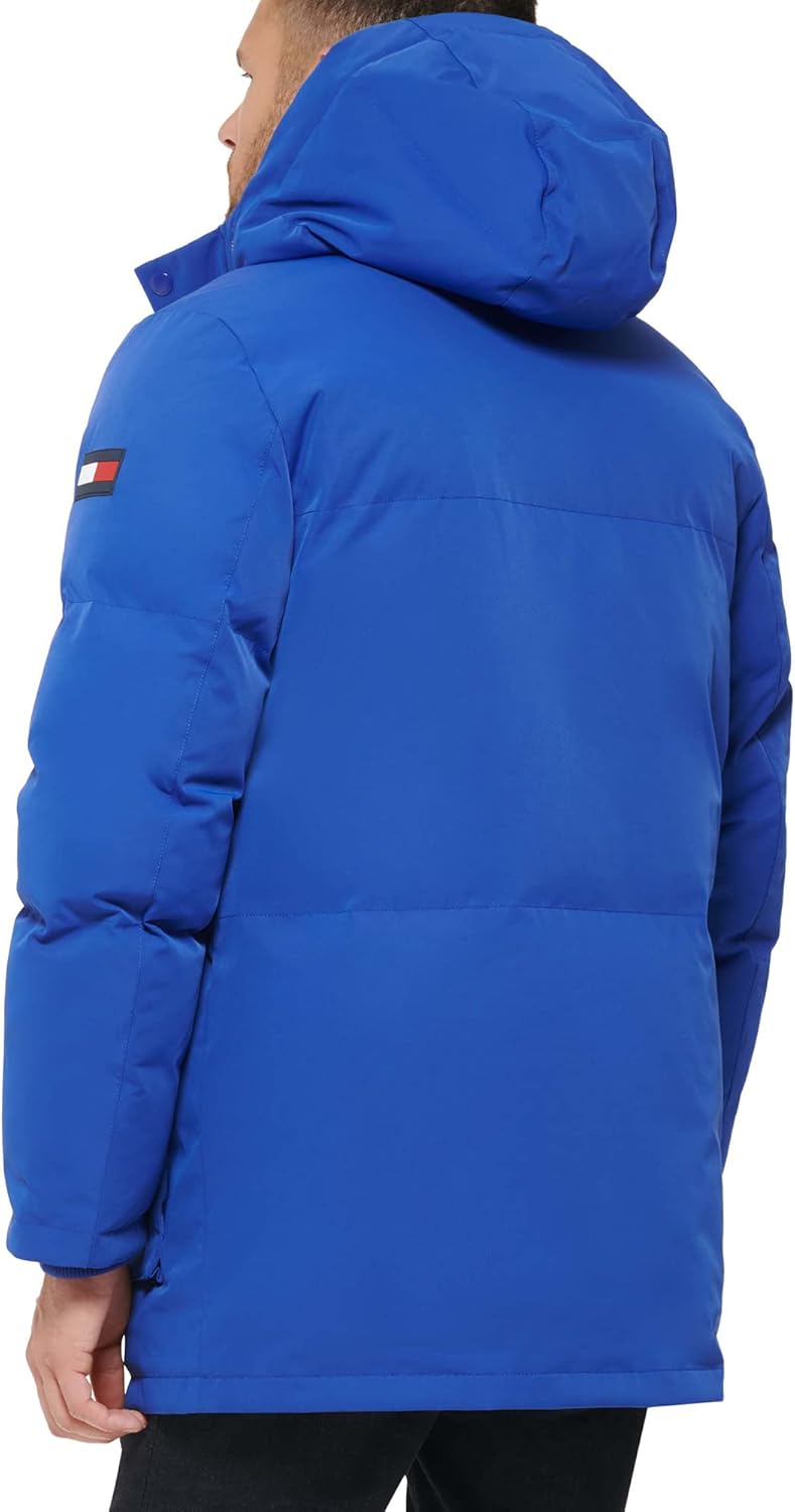 Мужская парка Tommy Hilfiger Arctic Cloth Heavyweight Performance Parka Down Alternative Upperwear, Atlantis Blue — фото 4