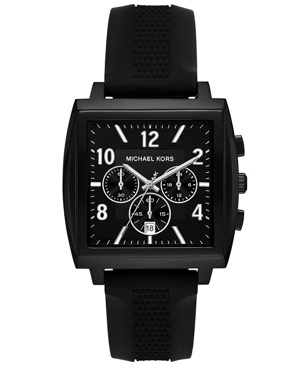 

Мужские часы Rhys с хронографом, черные, силиконовые, 41 мм Michael Kors, black