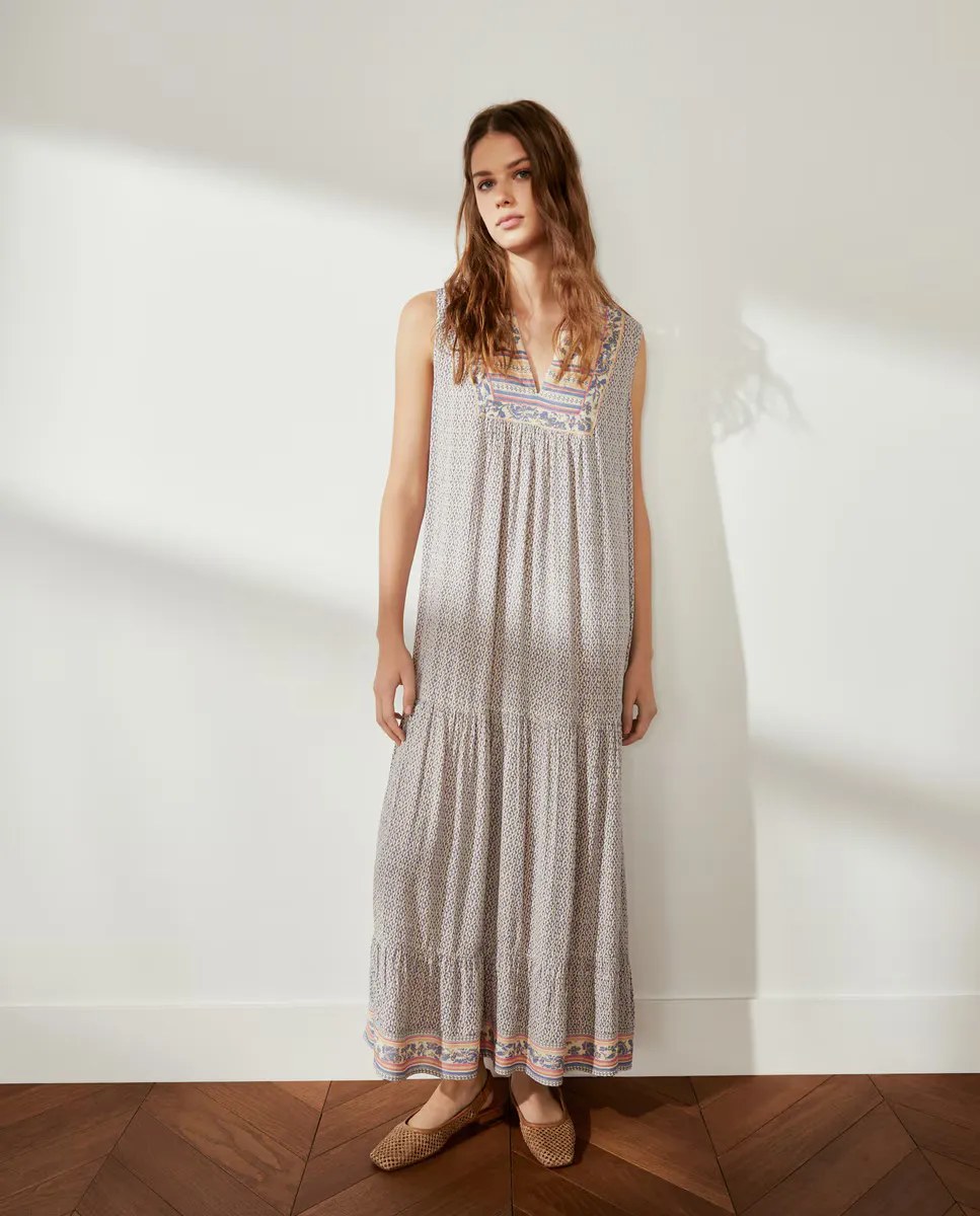 

Длинное платье из бамбулы Southern Cotton, синий