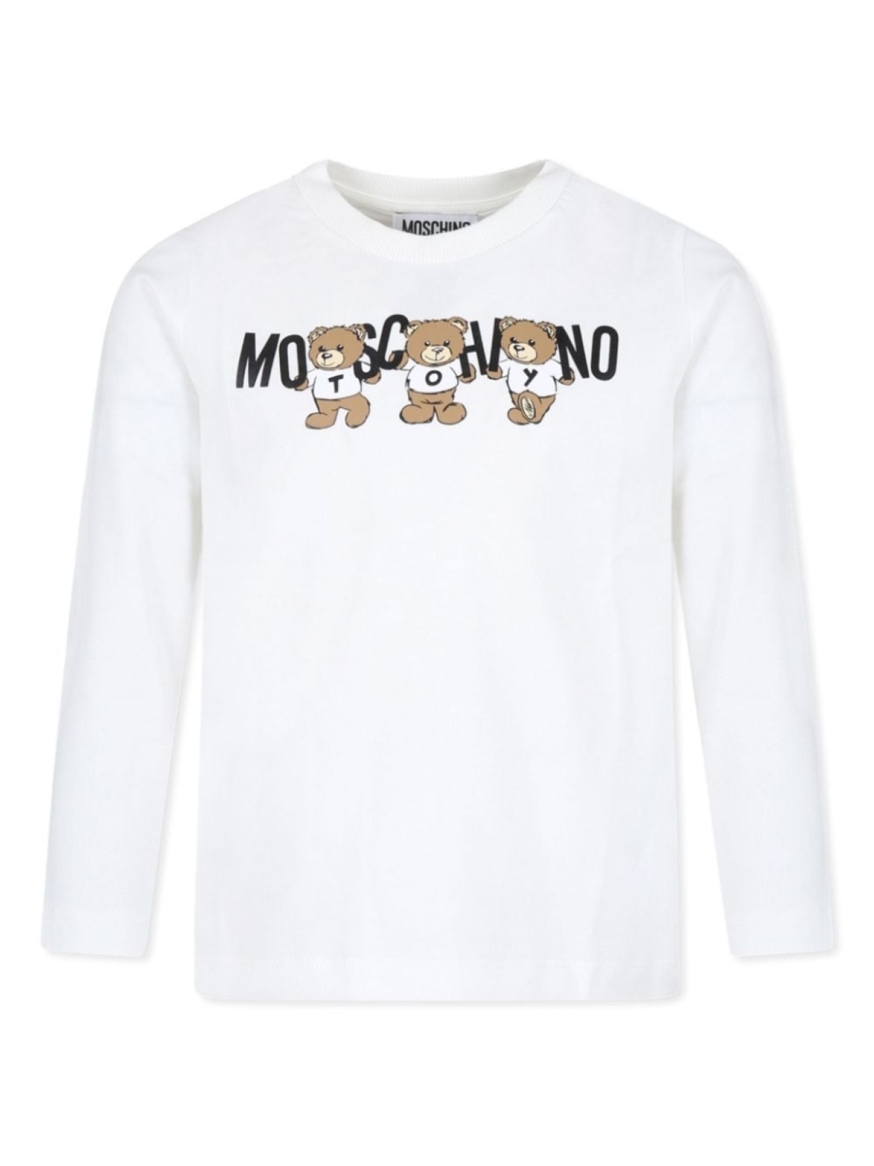 

Moschino Kids футболка из хлопка с логотипом, белый