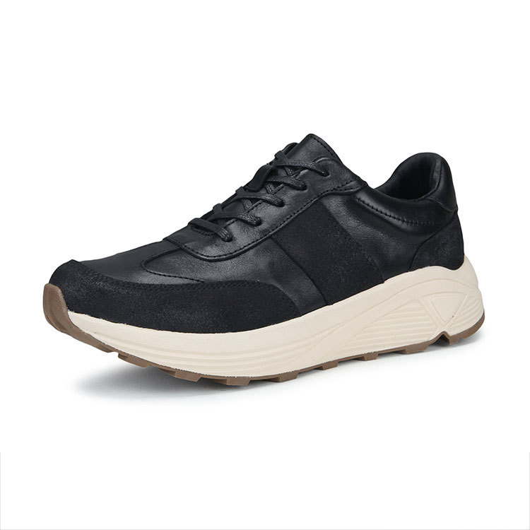 

SENJIALUO Дышащие поддерживающие и легкие мужские низкие кеды черные, цвет Black