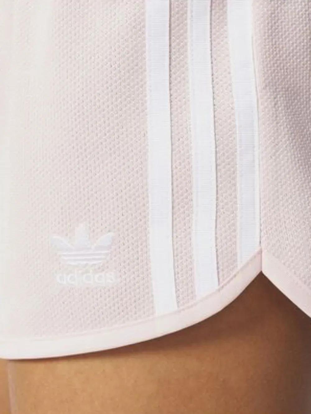 Шорты Stadium с тремя полосками, "ледяного розового/белого" цвета Adidas — фото 2
