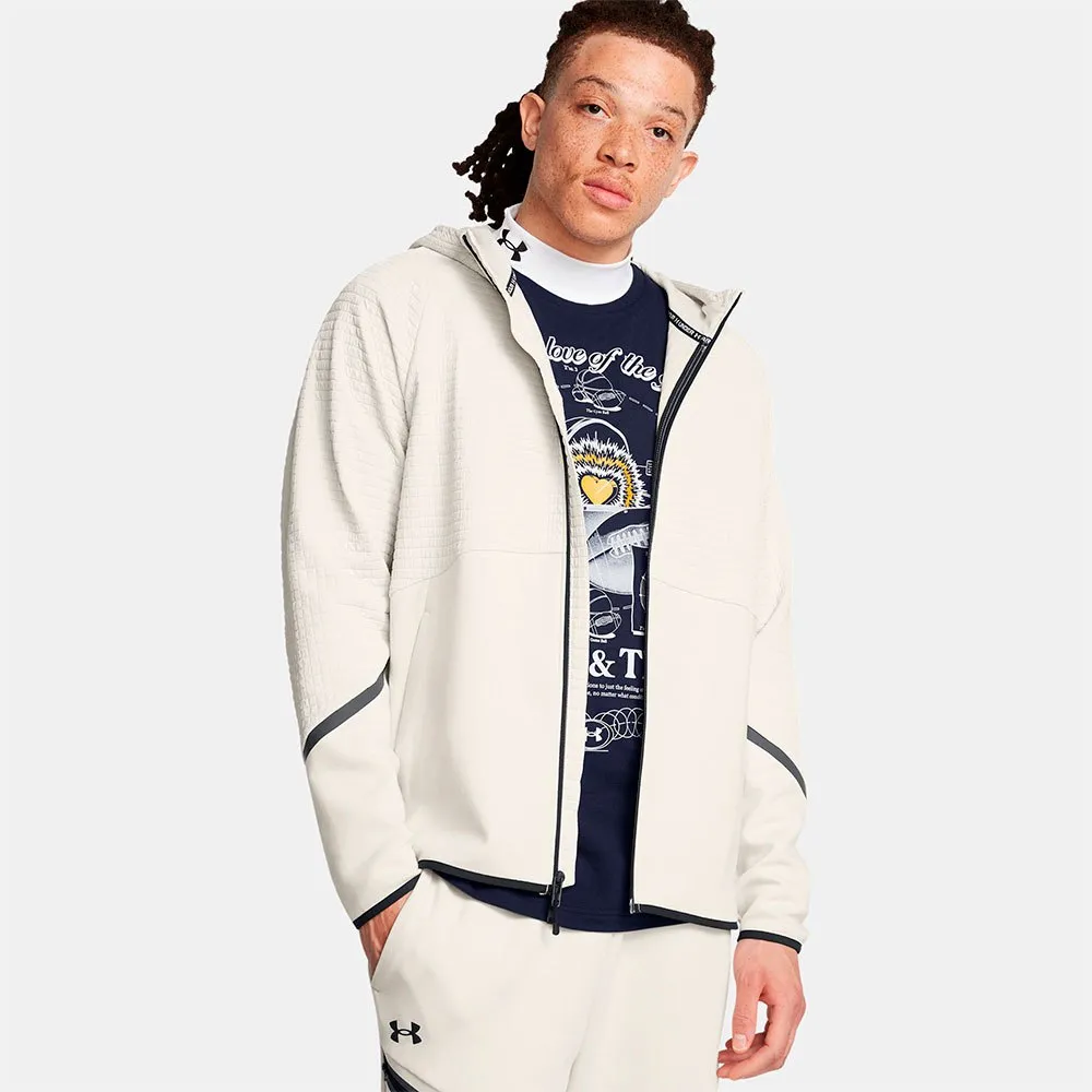 

Толстовка Under Armour Unstoppable Fleece Textured full zip, белый