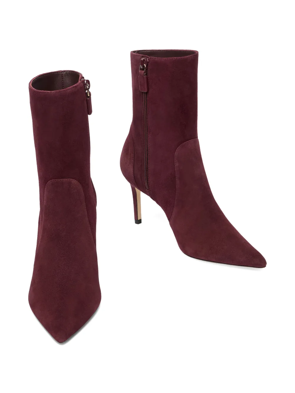 Ботильоны Stuart Power с заостренным носком и каблуком 75 мм Stuart Weitzman, красный — фото 4