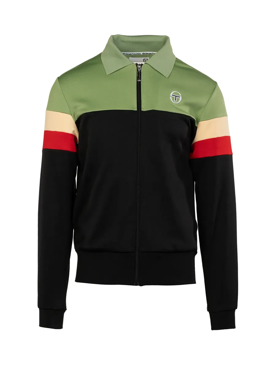 

Тренировочная куртка Sergio Tacchini "Тренировочная куртка Sergio Tacchini TOMME TRACK TOP", без капюшона, на молнии, зеленый