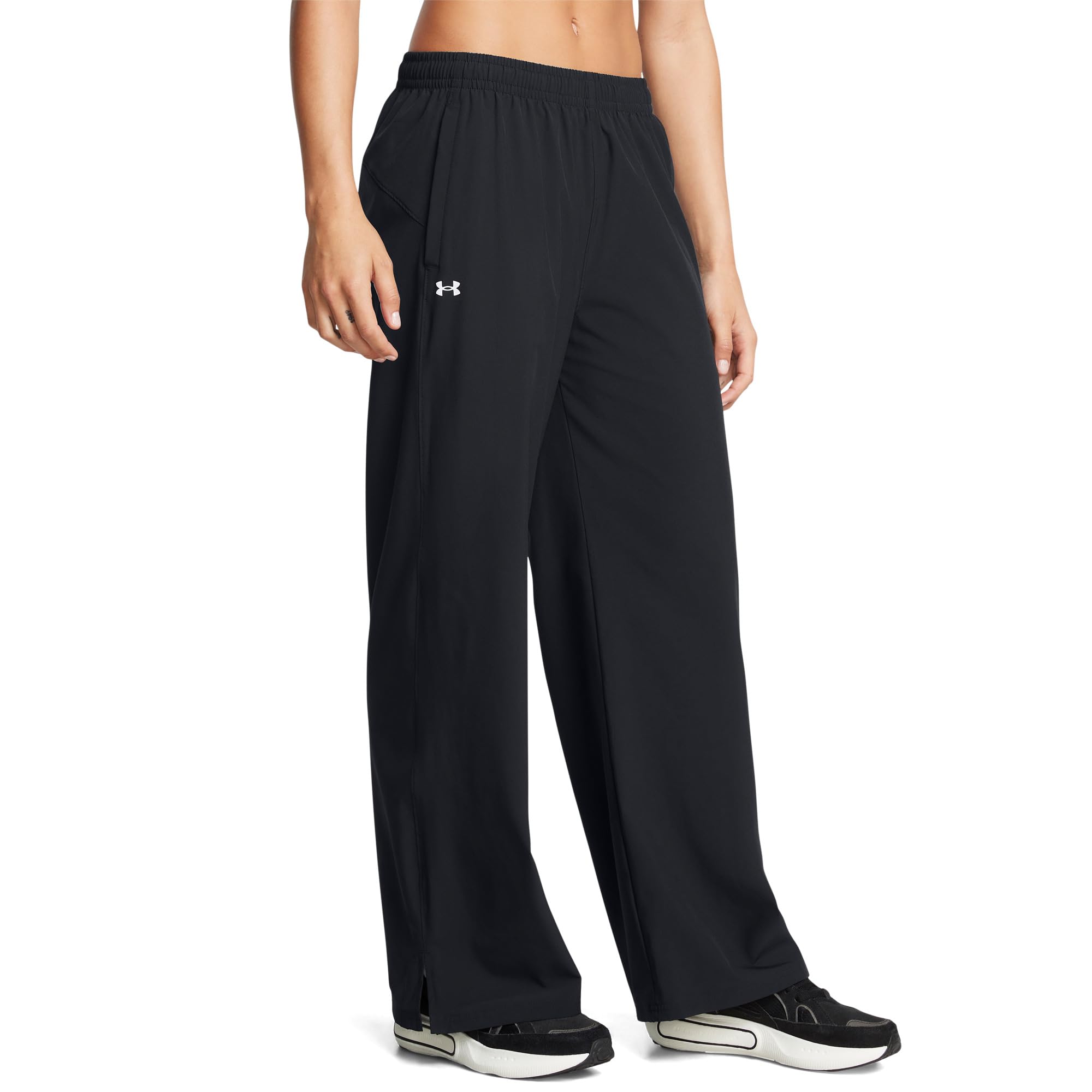 

Брюки Under Armour Rival Wide Leg Pants, цвет Black/ White