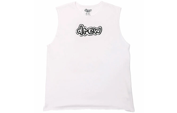 

Футболка с логотипом Letter Series, унисекс, белая Drew House, белый