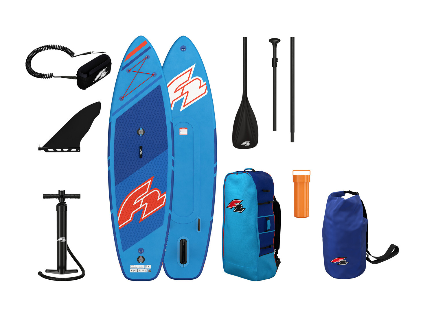

Доска F2 SUP "Allround", с двухкамерной системой, с 3 плавниками