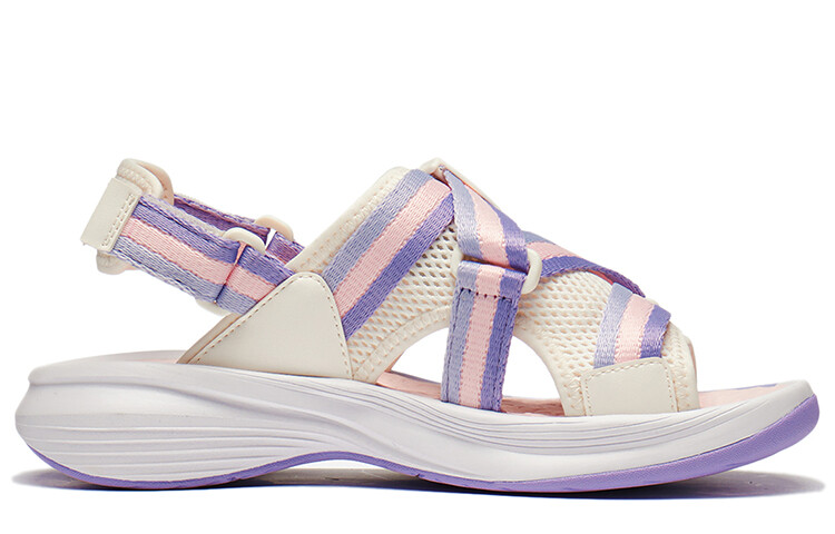 Детские сандалии GS Off-white/сладкий абрикосовый порошок Lining Young, красный — фото 2