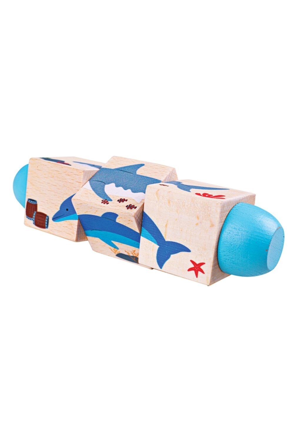 

Деревянные игрушки UNDER THE SEA TWIST BLOCKS 6 Bigjigs, цвет multi coloured