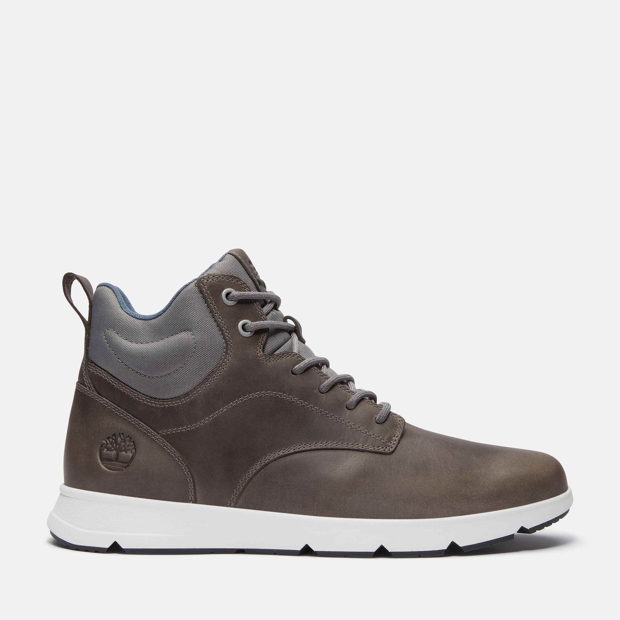 

Мужские кроссовки Parker Street Mid на шнуровке Timberland, цвет dark grey full-grain