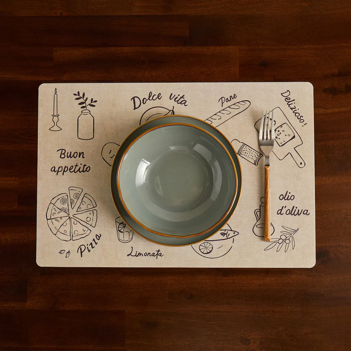 

Подставка для столовых приборов из ПВХ Dinner Basics El Corte Inglés, разноцветный