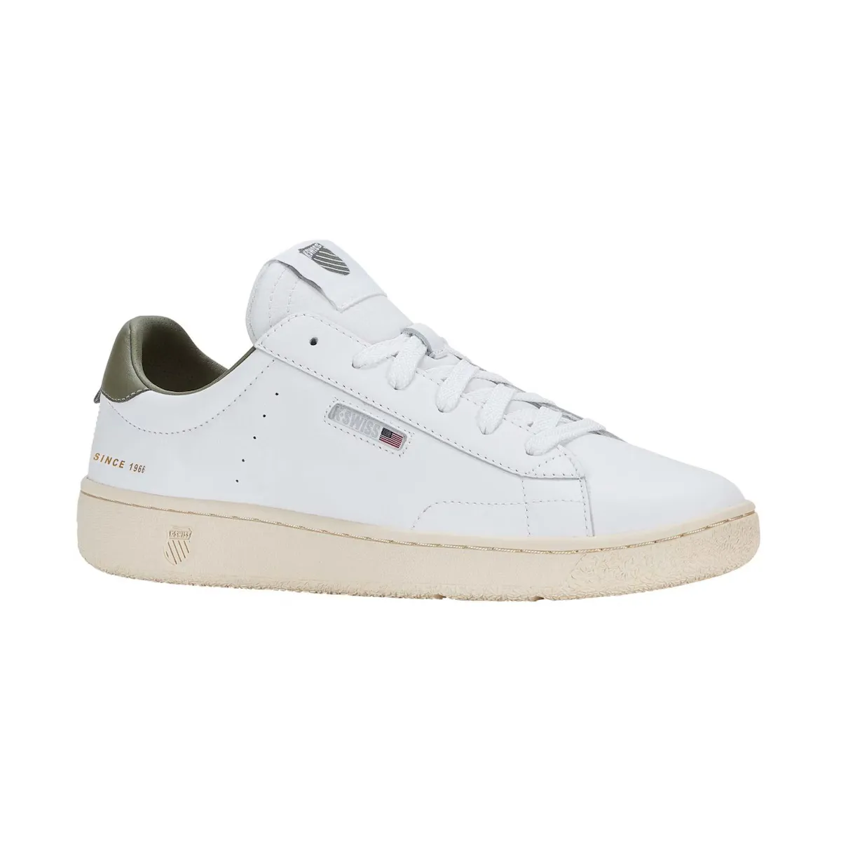 Мужские повседневные кроссовки SLAMMKLUB CC K-Swiss, белый/зеленый — фото 3