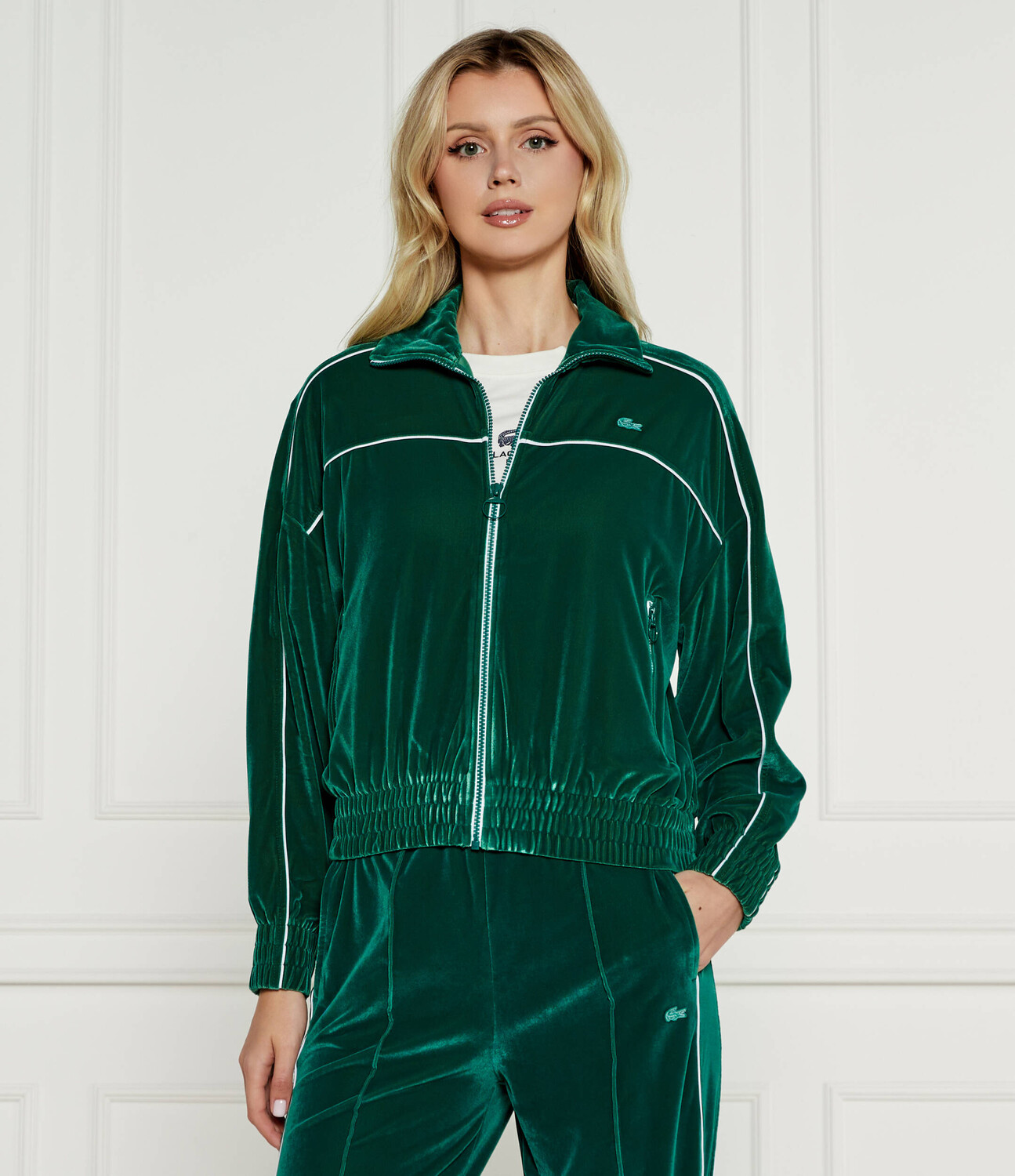 

Толстовка Lacoste Regular Fit, цвет verde bottiglia