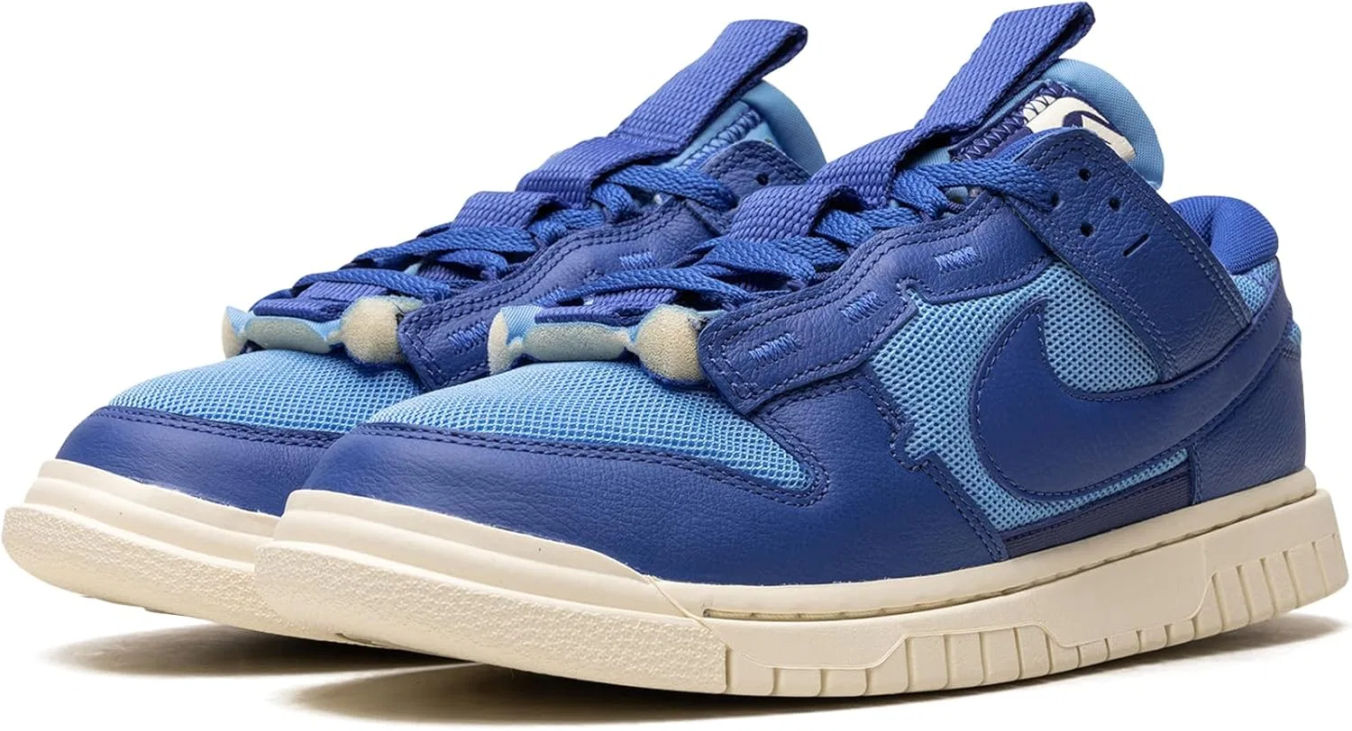 Кроссовки мужские Nike Dunk Low, цвет University Blue/Deep Royal Blue/Coconut Milk/Game Royal — фото 2