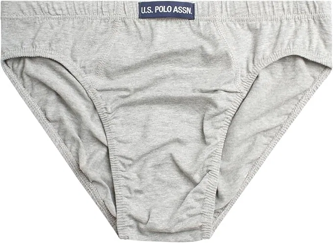 Бикини трусы U.S. POLO ASSN., Heather Grey/Red/Teal/Black-12pk — фото 4