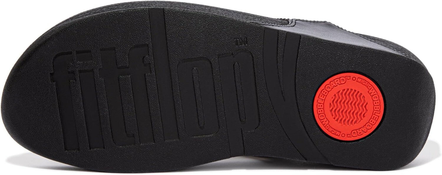 Шлепанцы Lulu Crystal Embellished Toe-Post Sandals FitFlop, цвет All Black — фото 3