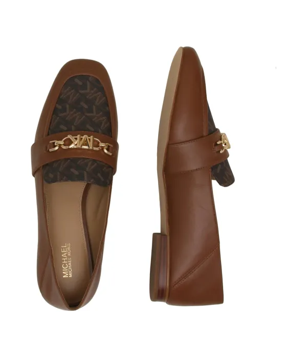 Кожаные мокасины Lord Tiffany Loafer Michael Kors, коричневый — фото 4