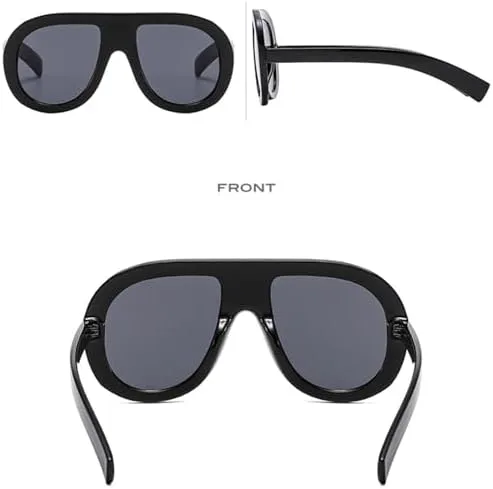 

Зеленые круглые солнцезащитные очки для женщин и мужчин, повседневные солнцезащитные очки для вождения, очки с защитой от УФ-излучения UV400 MTZJH, Black Tea Grey