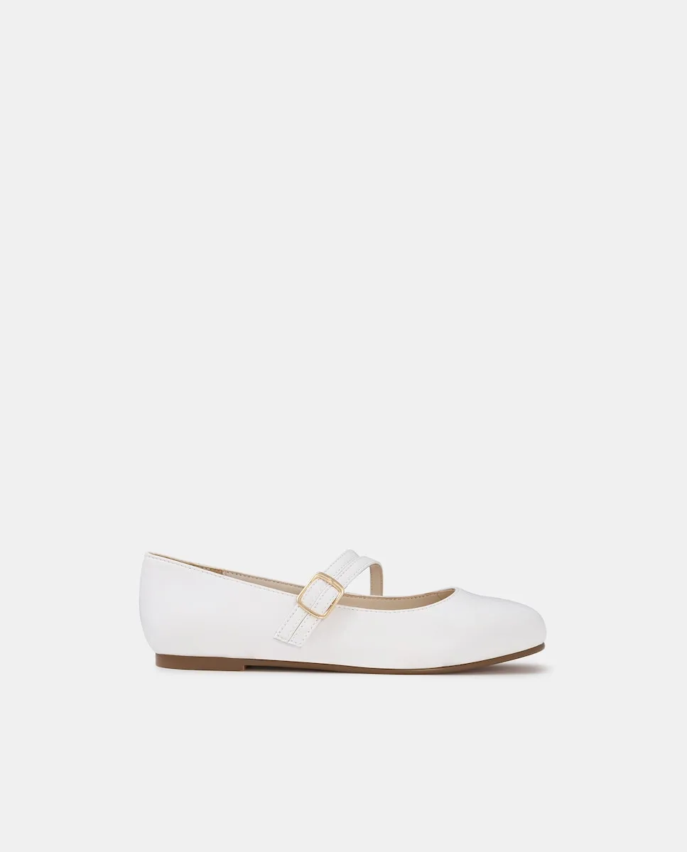 

Детские кожаные босоножки с перекрещивающимися ремешками Coconut El Corte Inglés, белый