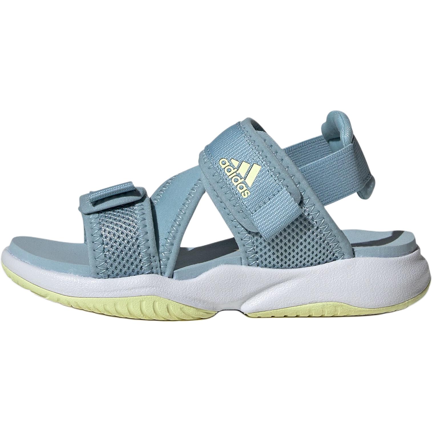 

Антискользящие износостойкие низкие детские сандалии серо-голубые Kids' Adidas