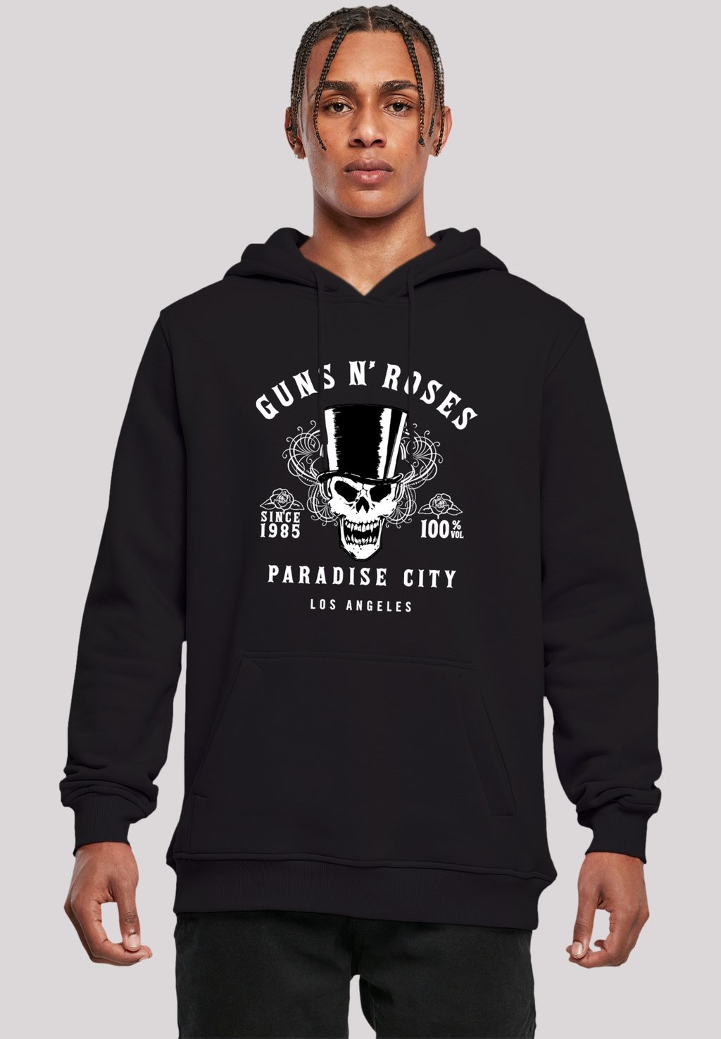

Толстовка GUNS 'N' ROSES WHISKEY LABEL ROCK BAND - Hoodie F4NT4STIC, черный