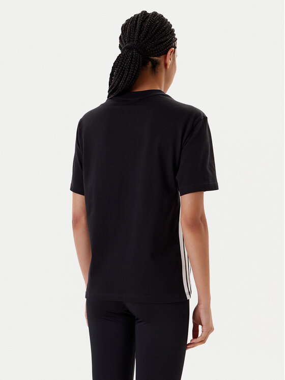 Футболка regular fit Essentials 3-Stripes JD0846 Adidas, чёрный — фото 3