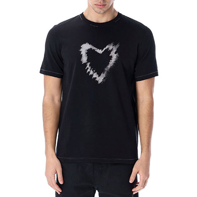 Футболка Saint Laurent Heart, черный