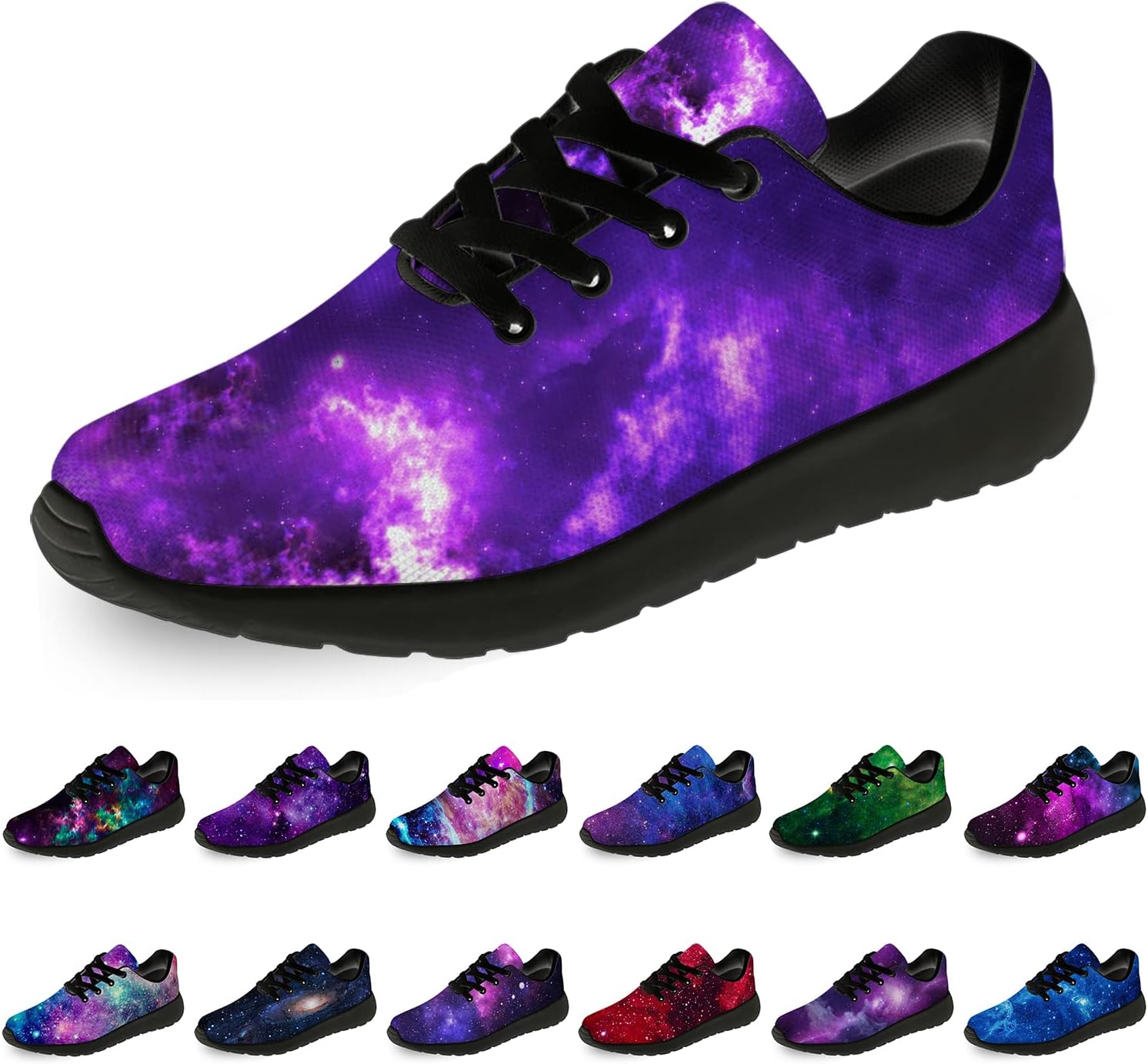 

Кроссовки Horethy Galaxy для женщин и мужчин, беговые кроссовки, дышащие кроссовки для ходьбы и тенниса, космические кроссовки, подарки, мультиколор