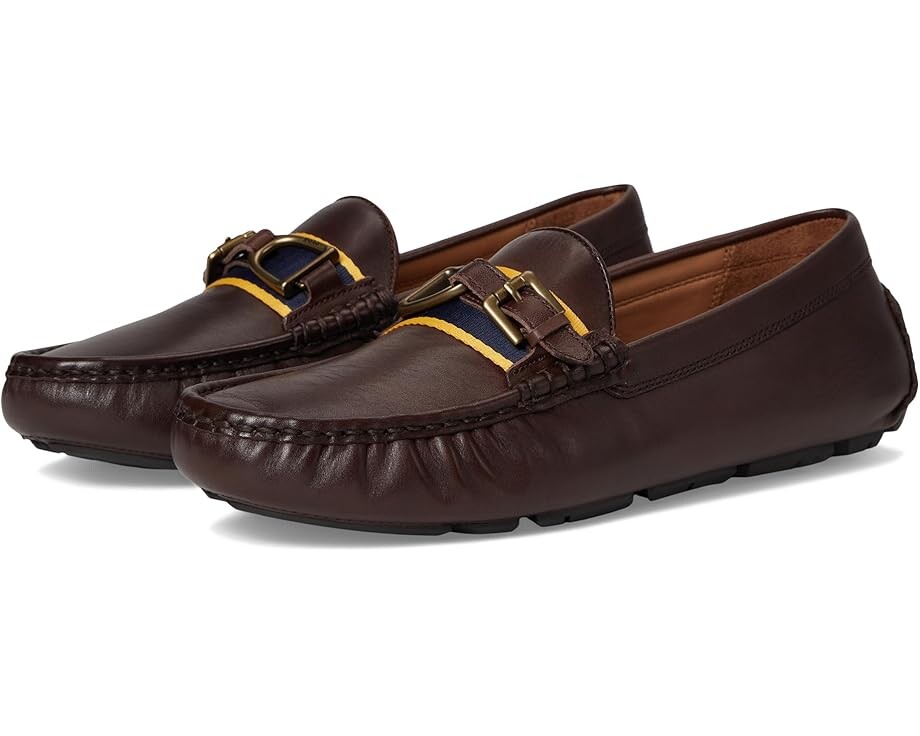 

Лоферы Polo Ralph Lauren Anders Leather Driver, темно-корчневый