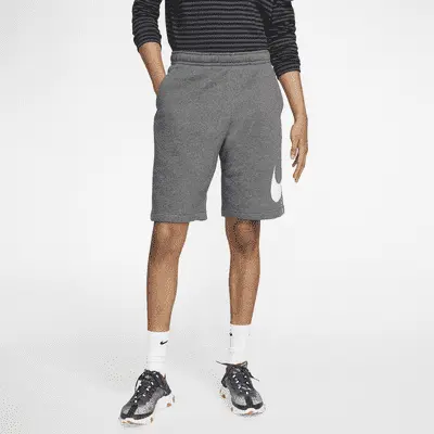 

Шорты Nike Sportswear Club, цвет Charcoal Heather/White/White