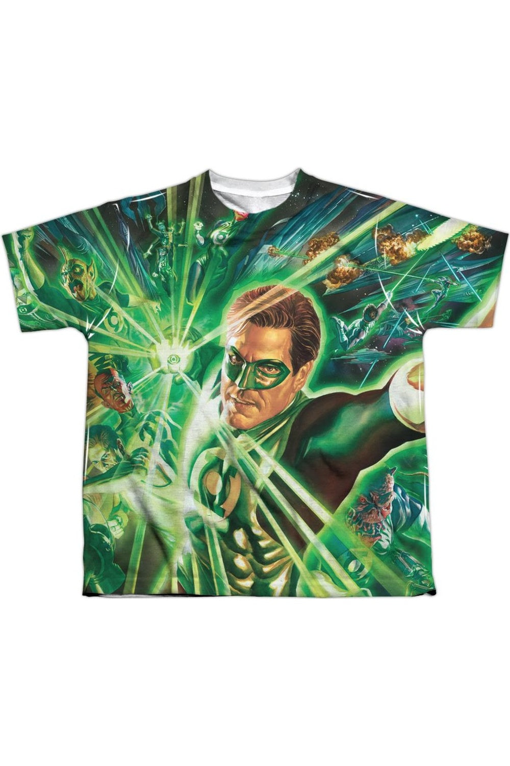 

Футболка Green Lantern Lantern Burst с коротким рукавом для детей Gildan