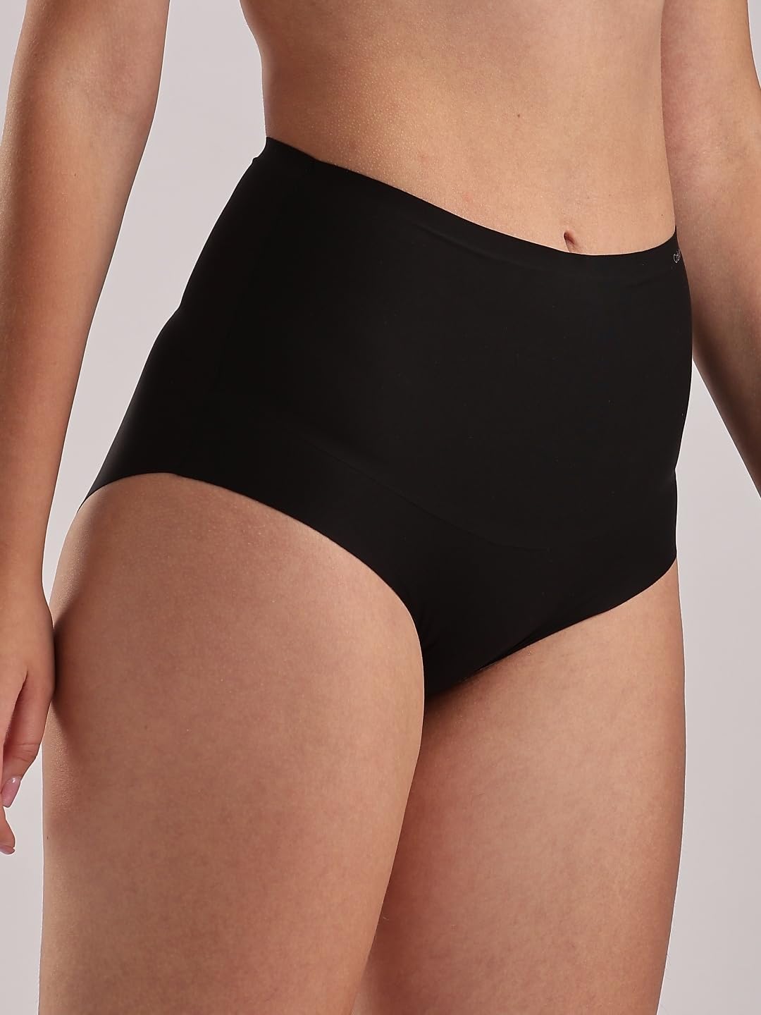 Утягивающие трусики-слипы Calvin Klein с высокой талией, вторая кожа, женские, Black — фото 4