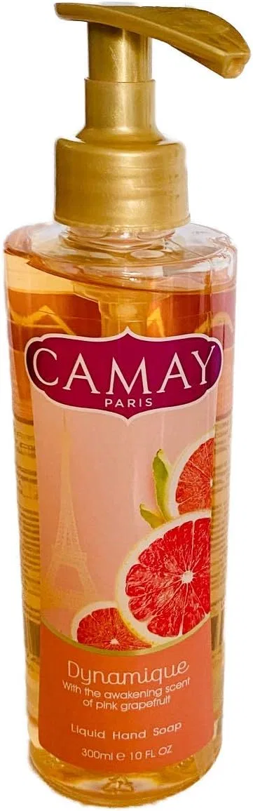 Жидкое мыло для рук Camay Dynamique с ароматом розового грейпфрута, 6 шт. по 300 мл Camay