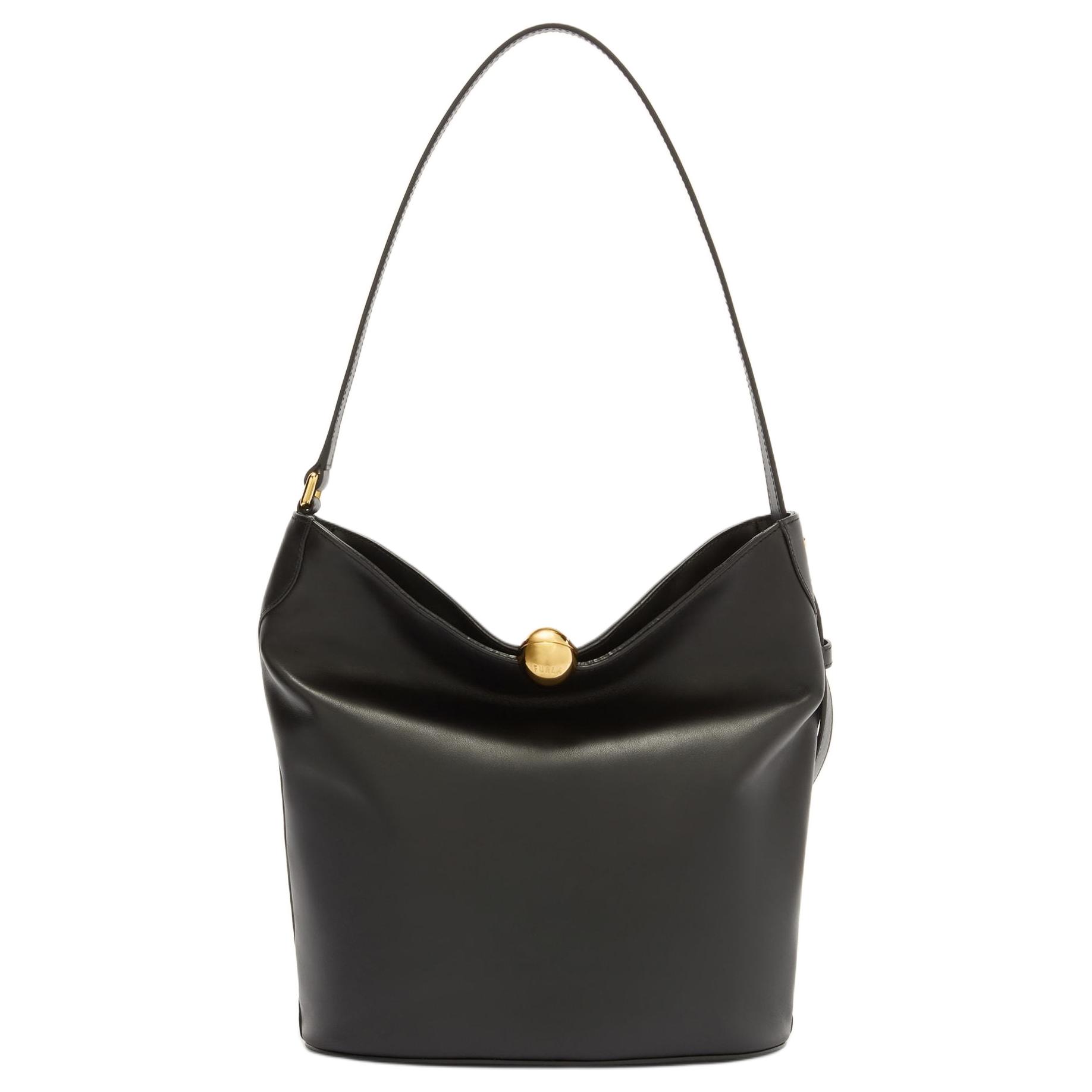 

Furla Кожаная ведерка женская сумка черная