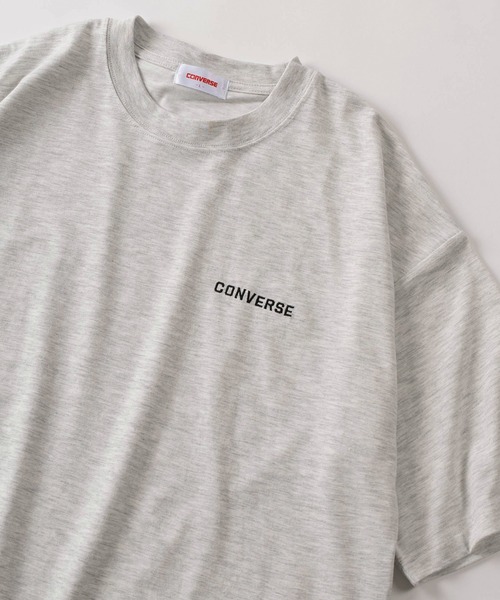 

Футболка с коротким рукавом, унисекс, с вышивкой бренда Converse, из ткани Coolmax, пепельно-серый