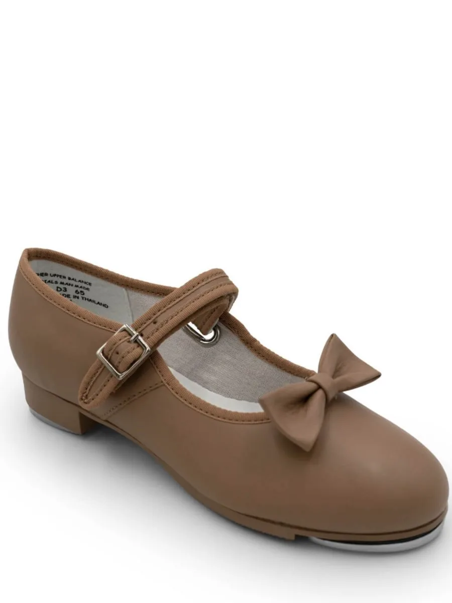 Capezio Девичьи туфли для чечетки Мэри Джейн, черные лакированные — фото 3