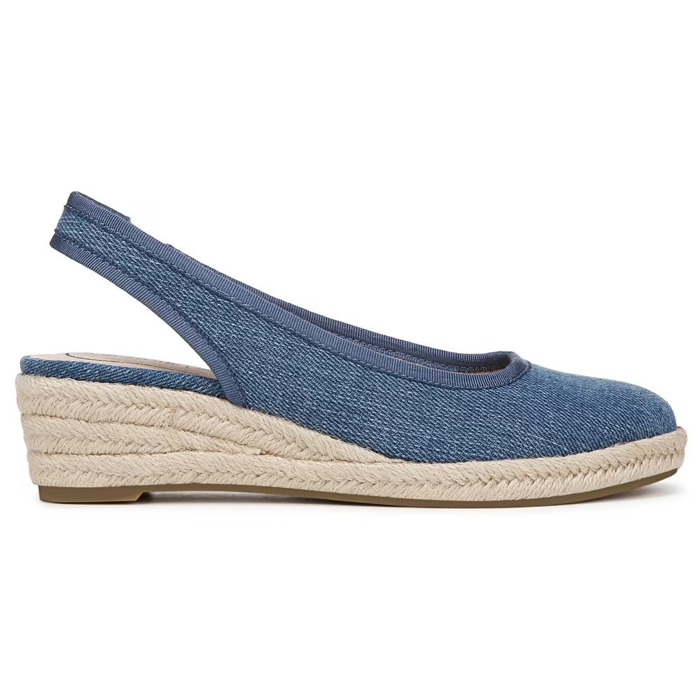 Туфли на танкетке Kayden espadrille wedge Lifestride, blue denim fabric — фото 2