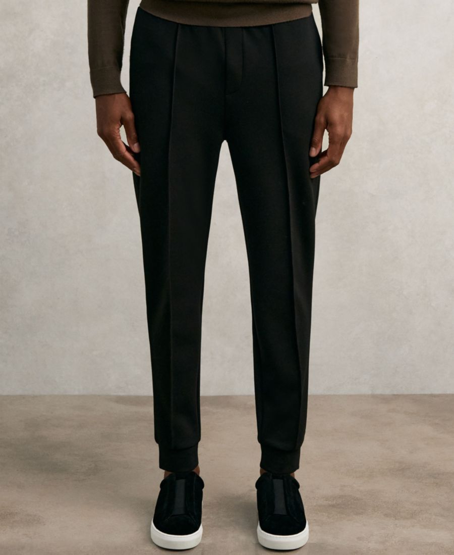 

Мужские спортивные брюки из эластичного трикотажа REISS, Black