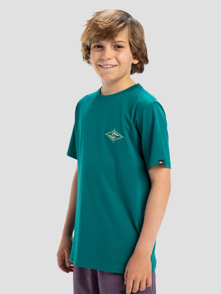 Футболка Quiksilver Ev Beach Blast Kids T-Shirt, teal green — фото 3