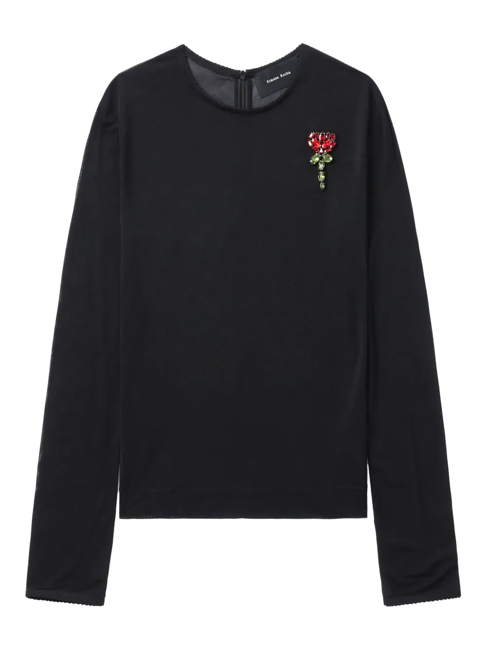 

Футболка с длинными рукавами Simone Rocha, черный
