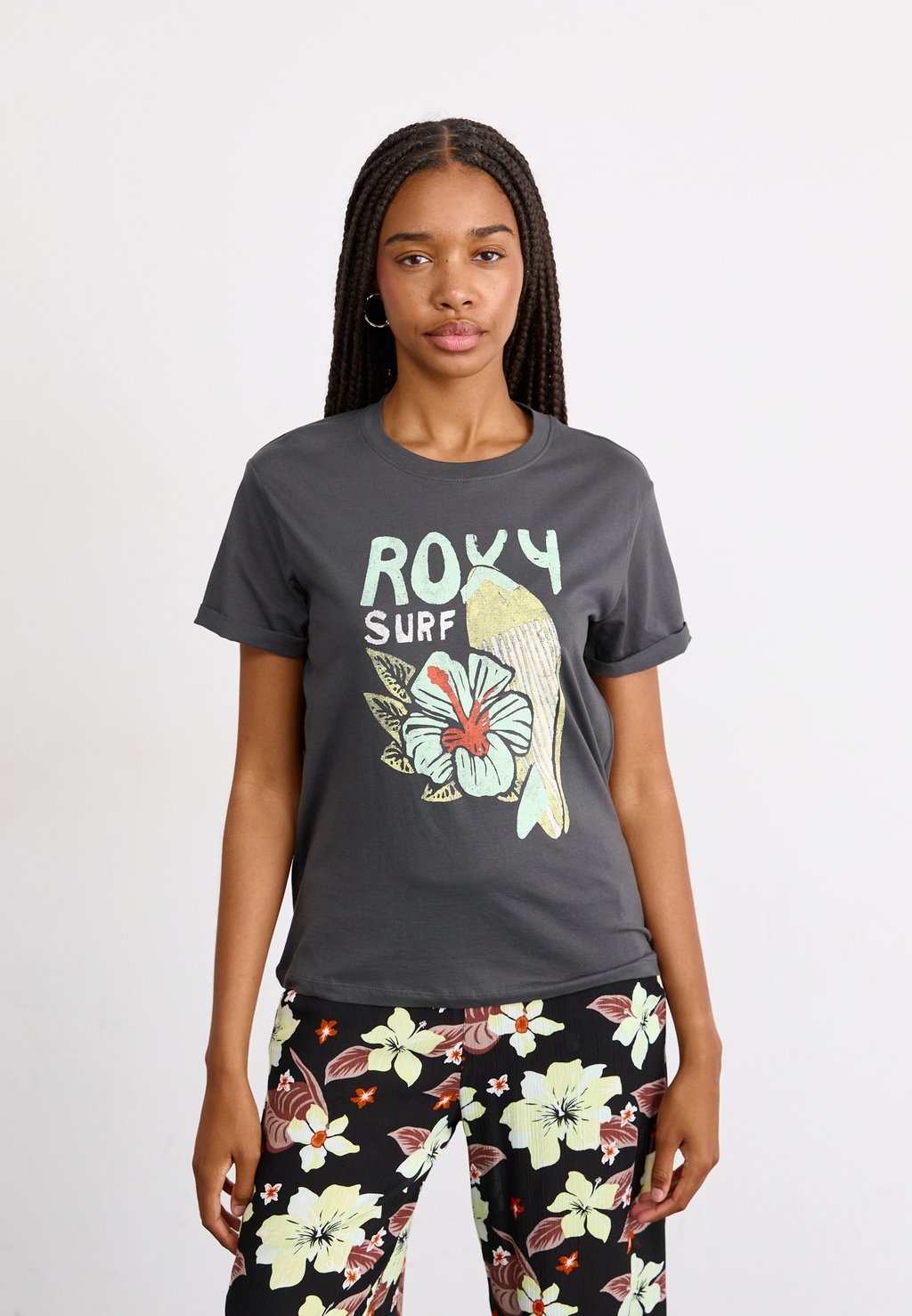 

Футболка с принтом OCEANREGULAR POSTER Roxy, черный