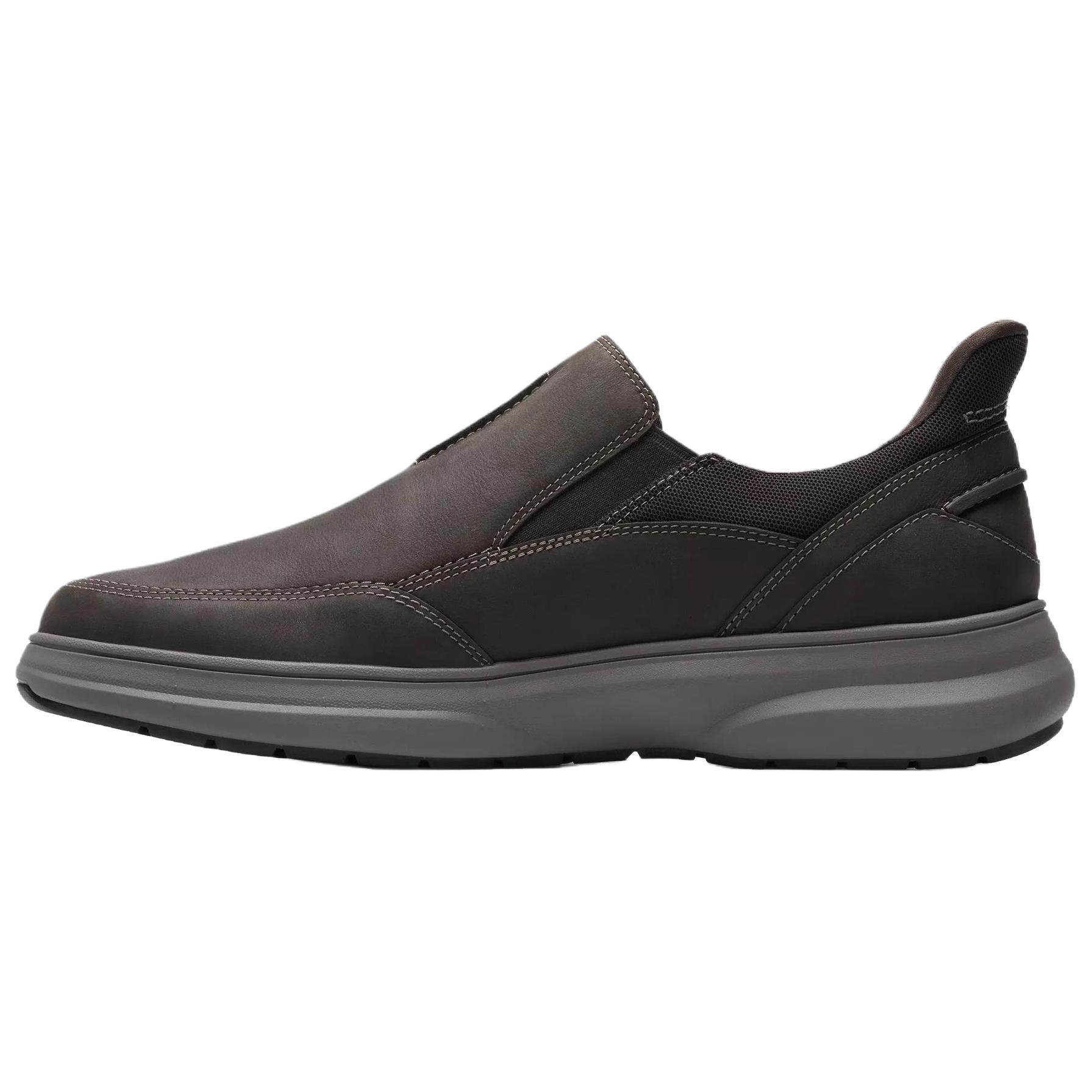 Clarks Мужские повседневные туфли Mullan Step в тёмно-коричневом цвете, цвет Dark Brown — фото 2