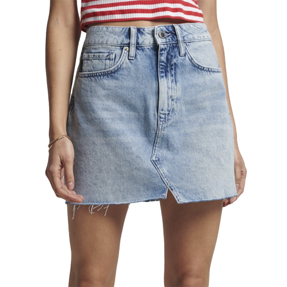 

Юбка мини Superdry Vintage Denim, синий