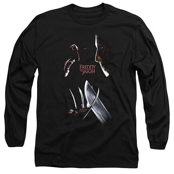 

Футболка с длинным рукавом Freddy vs Jason Face Off Licensed Character